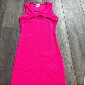 Elegant Pink Sleeveless Dress